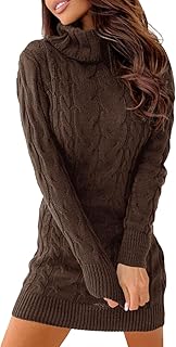 Sponsored You’re seeing this ad based on the product’s relevance to your search query.Learn more about this advertisement Ebifin Knitted Dress Women's Turtleneck Knitted Jumper Elegant Jumper Dress Jumper Dress Winter Dress Stretch Sweater Dress.