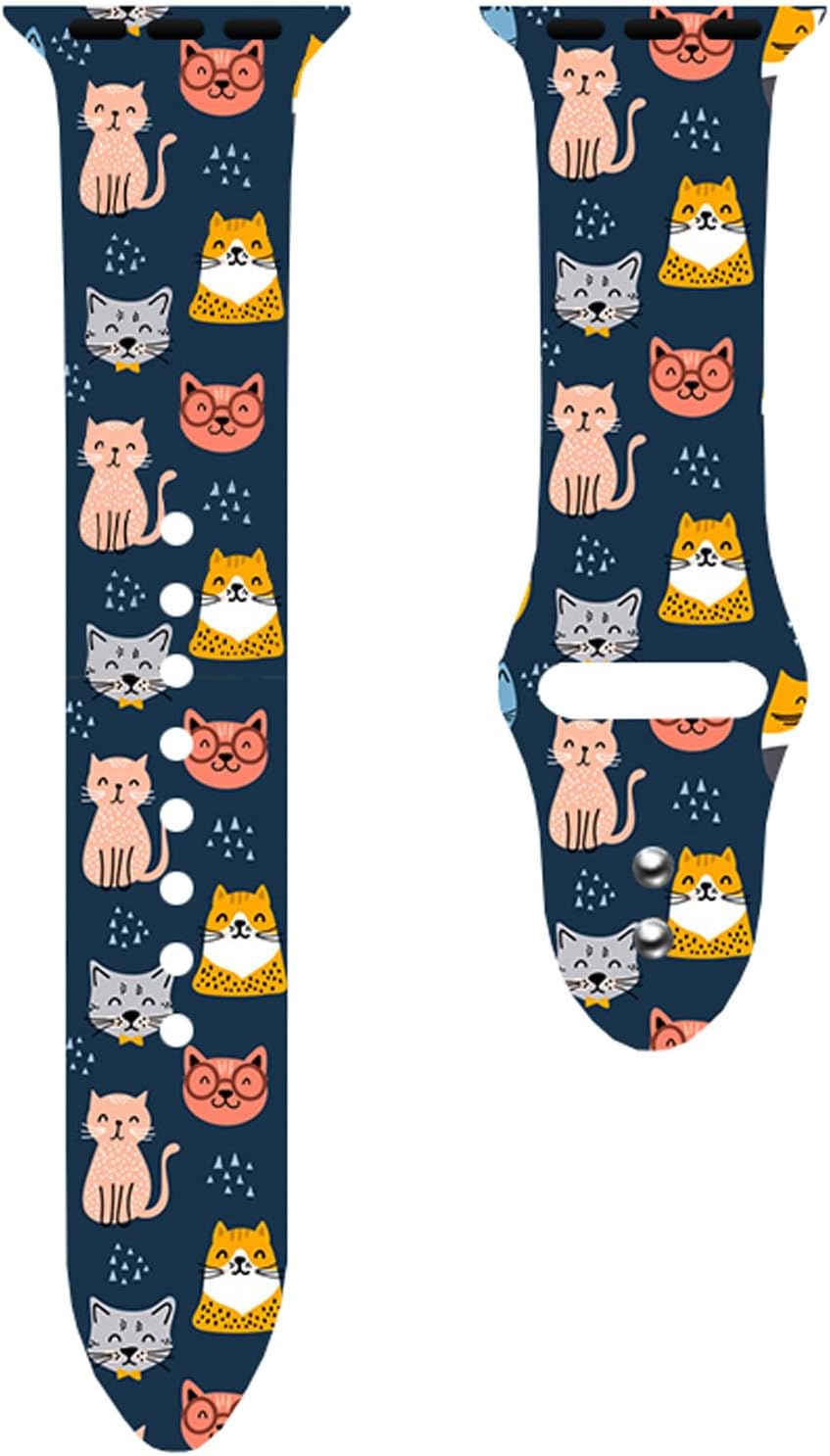 Halloween Watch Band Compatible With Apple Watch 38mm 40mm 41mm 42mm 44mm 45mm for Women Men,Adjustable Replaceable Silicone Smartwatch Straps For iWatch Series SE 9 8 7 6 5 4 3 2 1 - Image 6