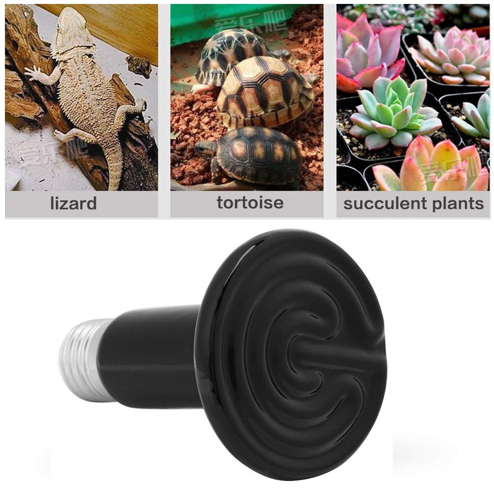 Lampada Riscaldante Ceramica 25W Per Rettili - Emettitore Calore A Infrarossi Senza Luce, Per Terrario - Foto 5