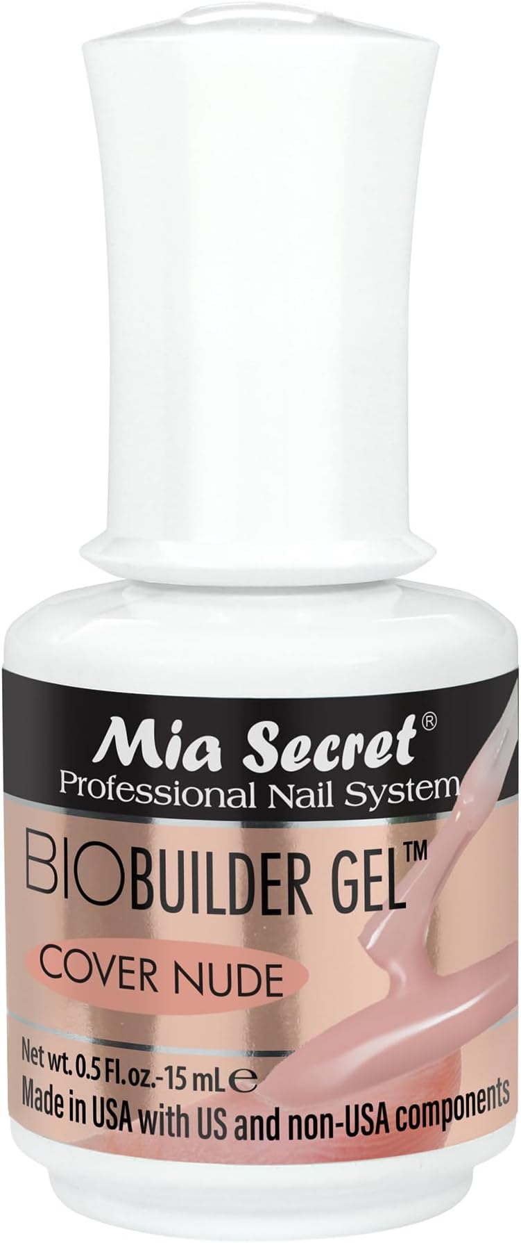 Mia Secret Professional Nail System Bio Builder Gel Polish - 0.5 fl oz. (Cover Nude)