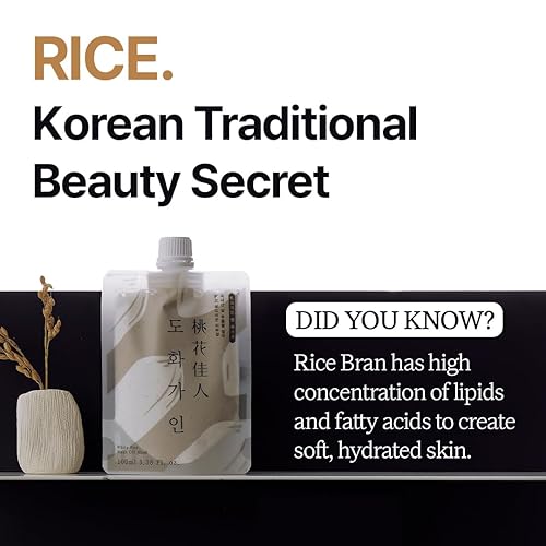 Miniatura 4 de Mascarilla facial de lavado de arroz l Ingredientes cosechados nacionalmente, iluminador y calmante l Producto de Corea - 3.38 onzas líquidas (arroz)