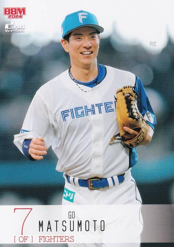 BBM ベースボールカード 586 松本 剛 北海道日本ハムファイターズ (レギュラーカード) 2024 2ndバージョン