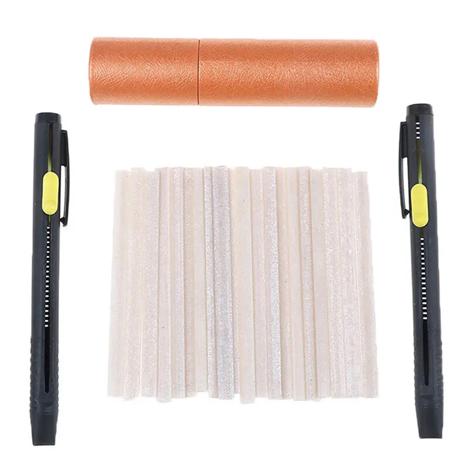 Tiza costura Lápiz de retales que desaparece, rotuladores de tela for manualidades, costura, marcado, tiza, accesorios de costura para Tela(2 pen and 20 refills)