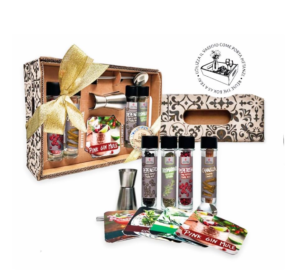 Gift Set of Spices and Aromatic Condiments for Cocktails