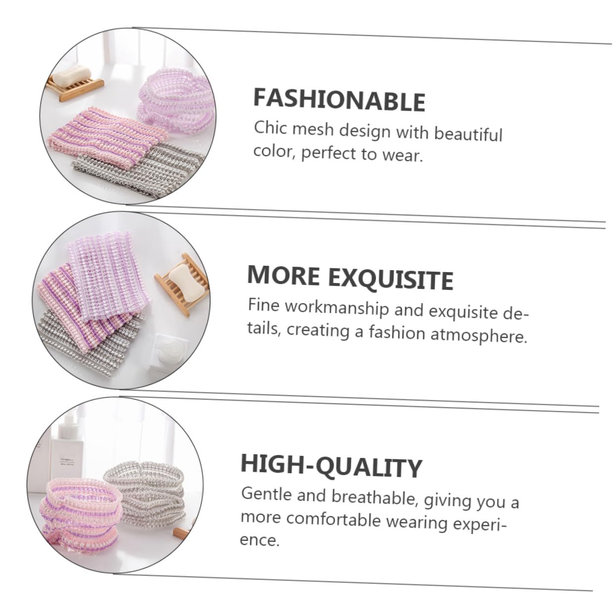 ABOOFAN 12piezas De Elásticas Para y Maquillaje De Accesorios Para Cuidado Facial y Lavado De Cabello Diseño Chic y Cómodo Color Aleatorio