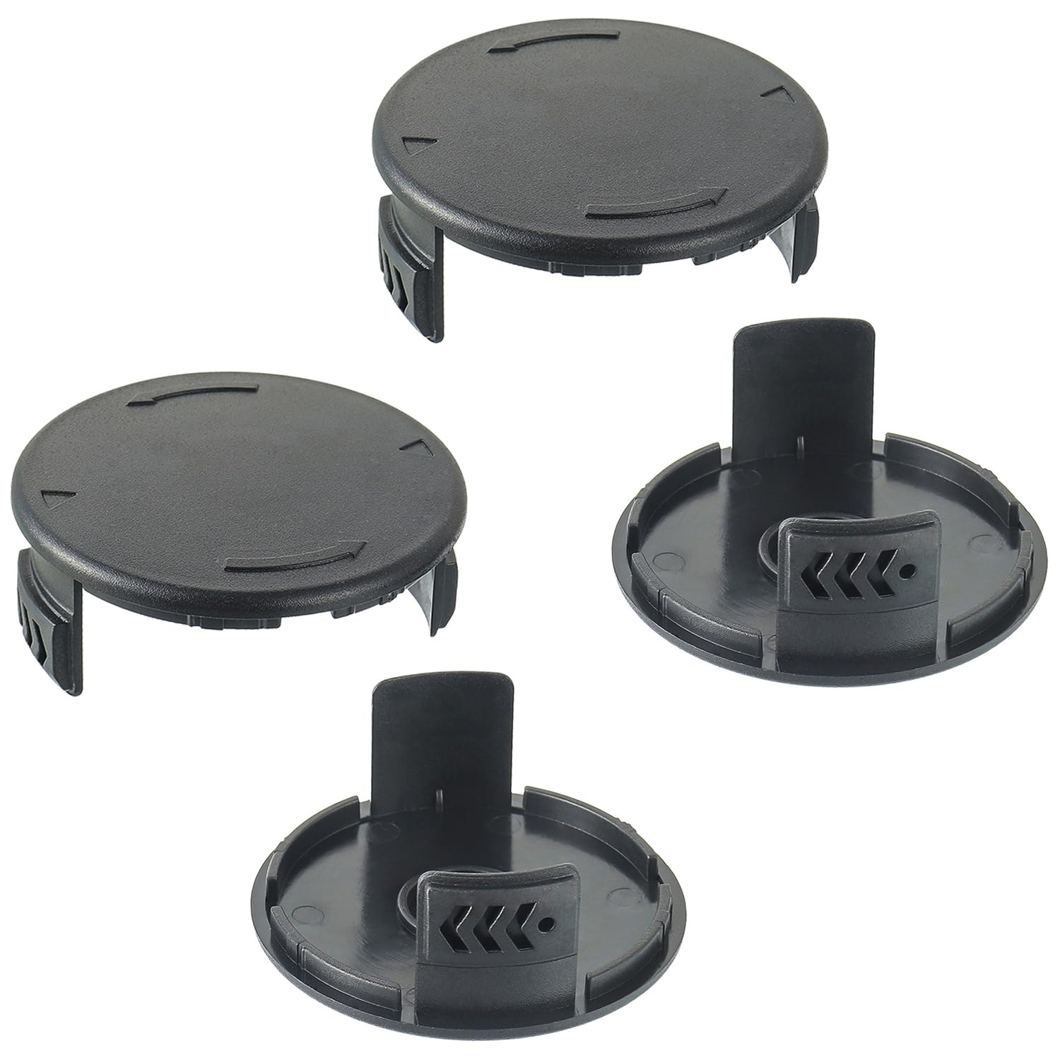 Jamher Pack Of 4 Spool Cover For Lidl Parkside, 8.1Cm X 3.4Cm Trimmer Spool Cap For Parkside Battery Grass Trimmer Prta 20 Li B2 (Ian330831), Prta 20-Li C3 (4 Cover)