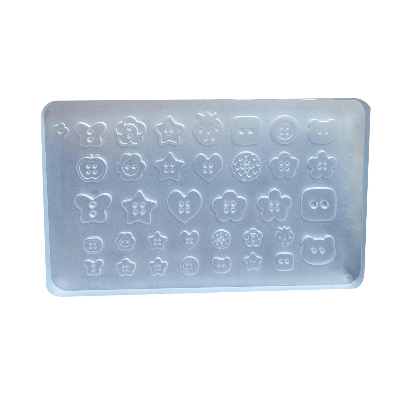 NEWFT Multifuntional Nails Mold Nails Styling Button Shape Nails Accessories Suitable for Accessories Enhancement