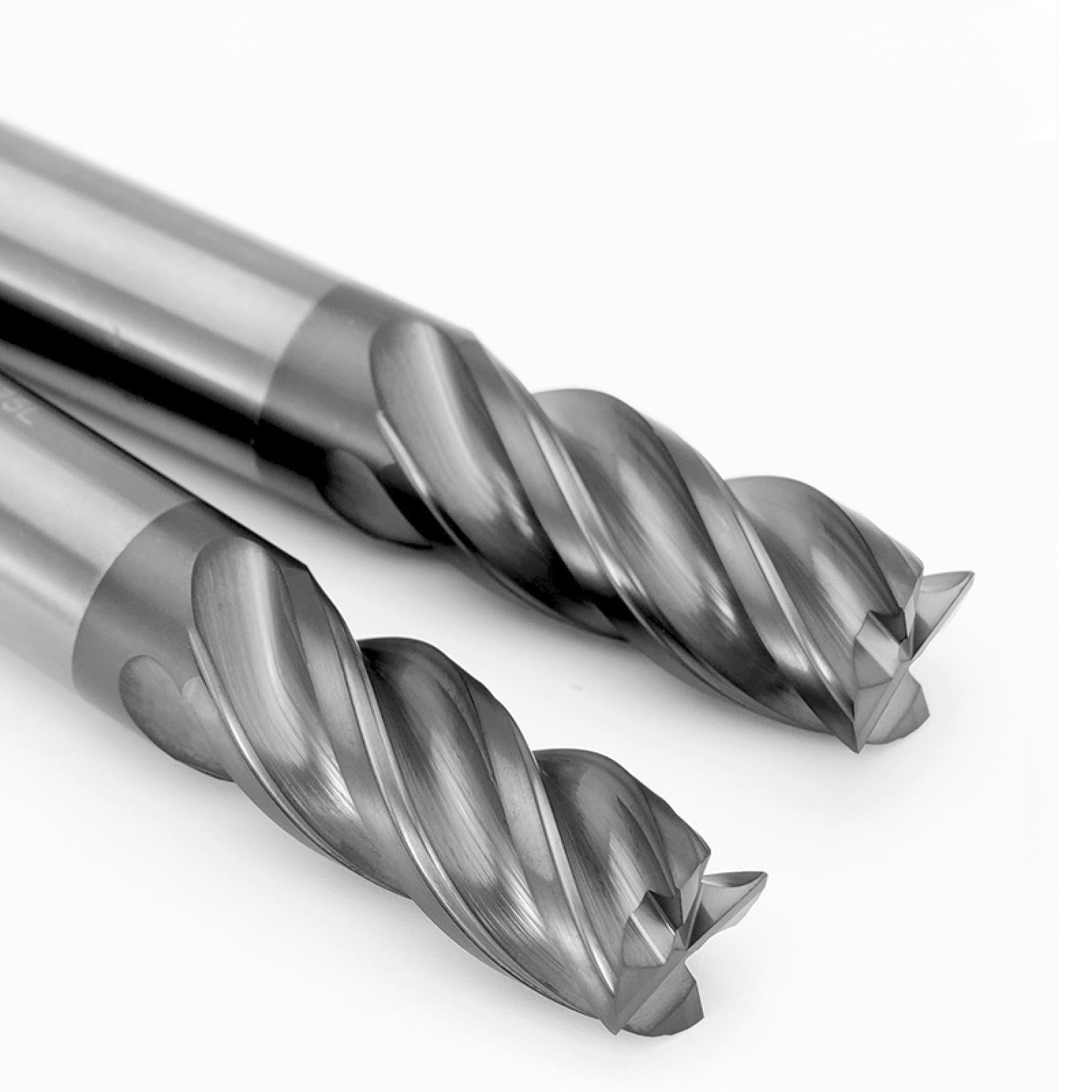 Frese in carburo di tungsteno Hrc72 3 4 6 810 12 20 Utensili CNC Fresa per acciaio inossidabile 4 punte per router a flauto (HRC68/6x15x6Dx50)
