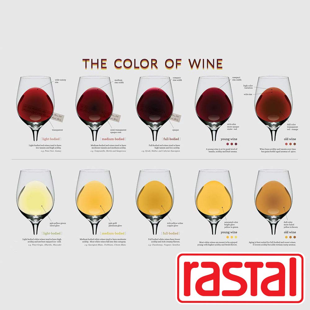 Rastal - Set n° 6 Verres à vin INAO Dégustation - MODELE 23 - Capacité 23 Cl. - Matériau cristallin - Verre à vin