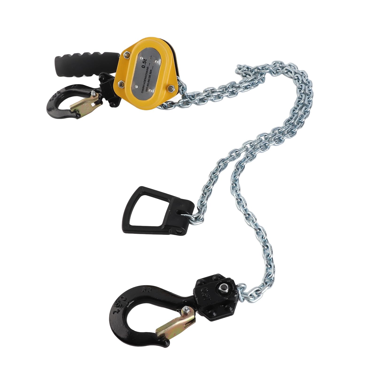 La Leva a Catena Hoist 500kg Carico - Puleggia a Leva Portatile con una Catena di 1,5 M per Workshop, Garage, Utilizzo di Fabbrica