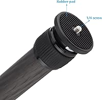 Vista 4 de Extensor de trípode de fibra de carbono,Poste de extensión de trípode de dos secciones,Barra de extensión telescópica de fotografía estabilizador