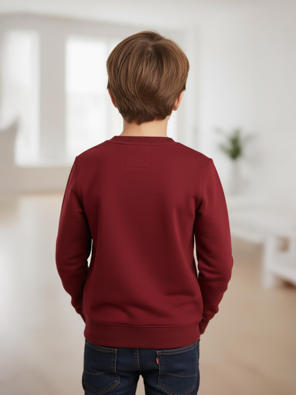 ONN Felpa stampata da ragazzo, in cotone super morbido, con tasca laterale, vestibilità moderna, confezione da 2