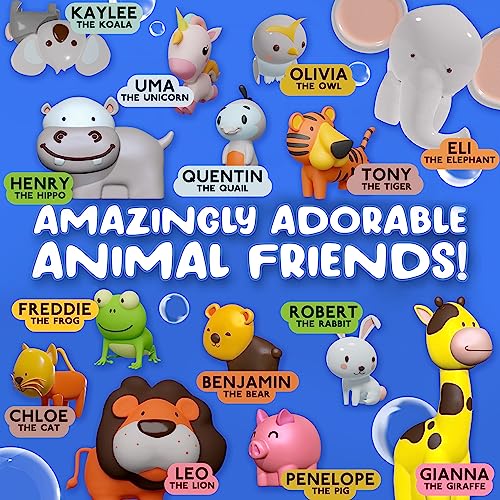 Mold Free Bath Toys for Babies and Toddlers, Animal No Hole Bath Toys, No Mold for Tub,Beach,Pool, BPA-Free, Dishwasher-Safe, Infant Bath Toys No Holes 0 1 3 6 12 18 Months - Thumbnail 4