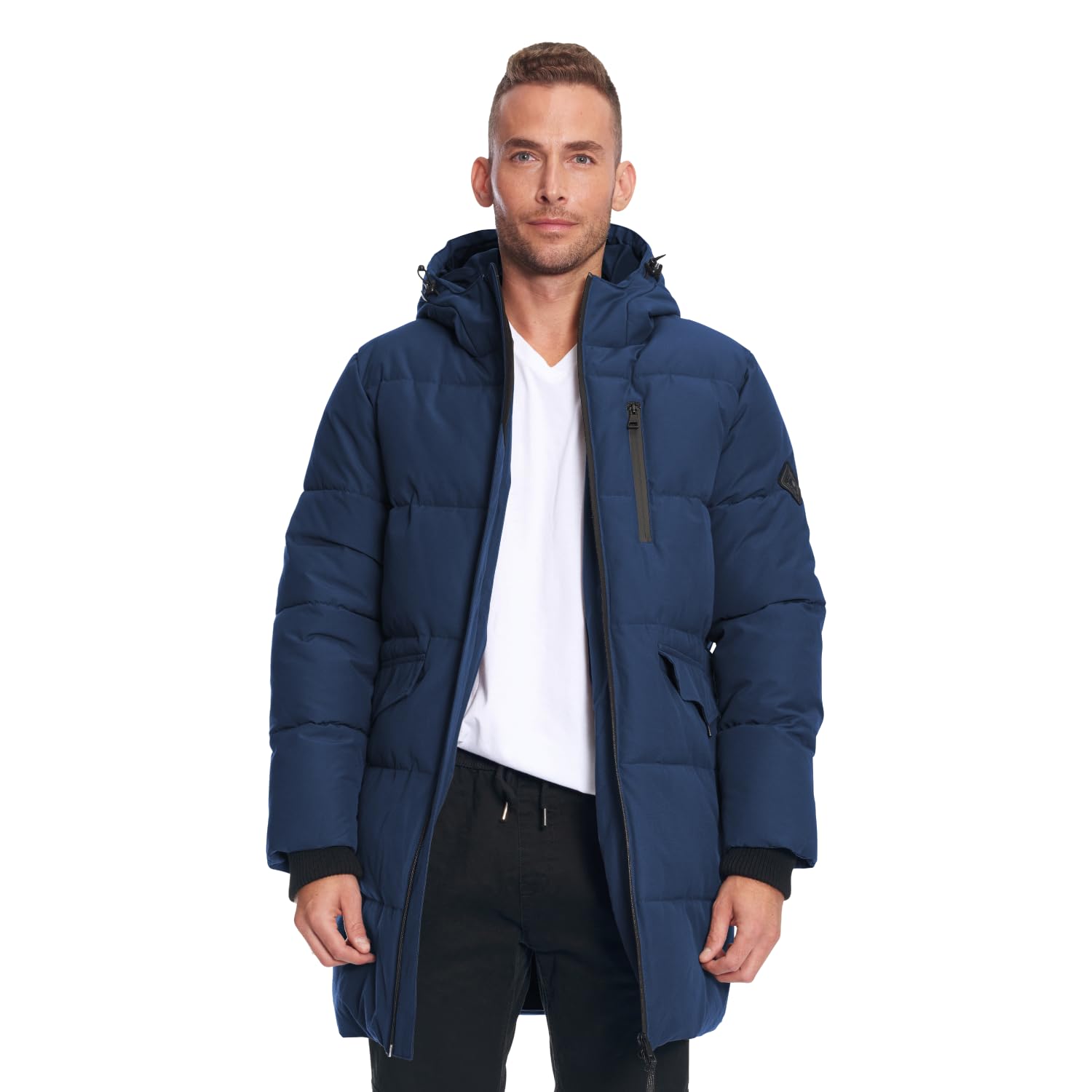 Jasper Men’s Vegan Down Winter Coat – Warm Insulated Puffer Coat with Hood For Men