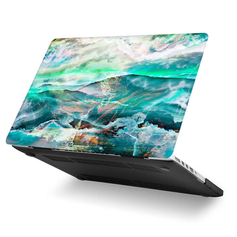 FINTIE Protettiva Custodia Compatibile con MacBook Air 13 A2337 M1/A2179/ A1932 (2020 & 2019 & 2018), Antiurto Robusto Case Rigido con Paraurti in TPU per MacBook Air 13, Blu