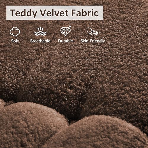 Image of Giant Bean Bag Chair for Adults,Comfy Lazy Fireside Accent Chair with Memory Foam,Cozy Single Floor Sofa Couch Boneless Chaise Lounge for Living Room Bedroom Gaming Room(Coffee,1Seater)