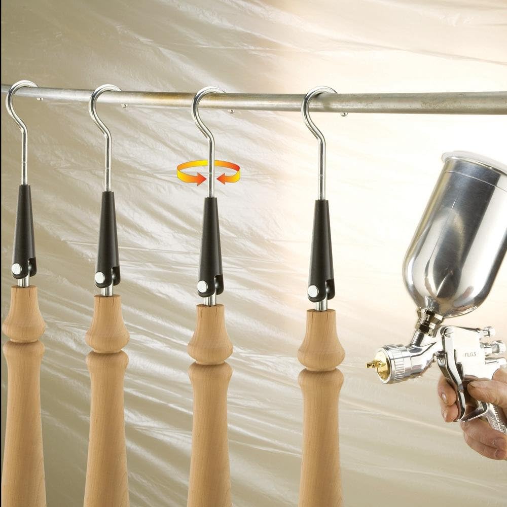 Sure Hook 3600 Universal Mount (12 Pack) - Painting Rack Hook Hanger Attaches Any Work Piece – Hanging Hooks Mounts Easily to Doors, Spindles, Panels, & More – Painter Tools for Spray Finishing Setup
