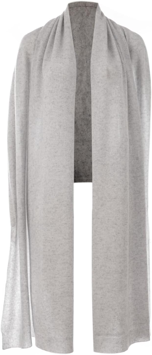 Women's Cashmere Wool Oversized Shawl Wrap, Solid Color Pashmina Ultra Soft Stole Scarf for Women with Gift Box - Image 2