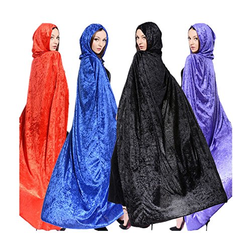 QBSM Costumi di Mantello con Velluto a Maglia di