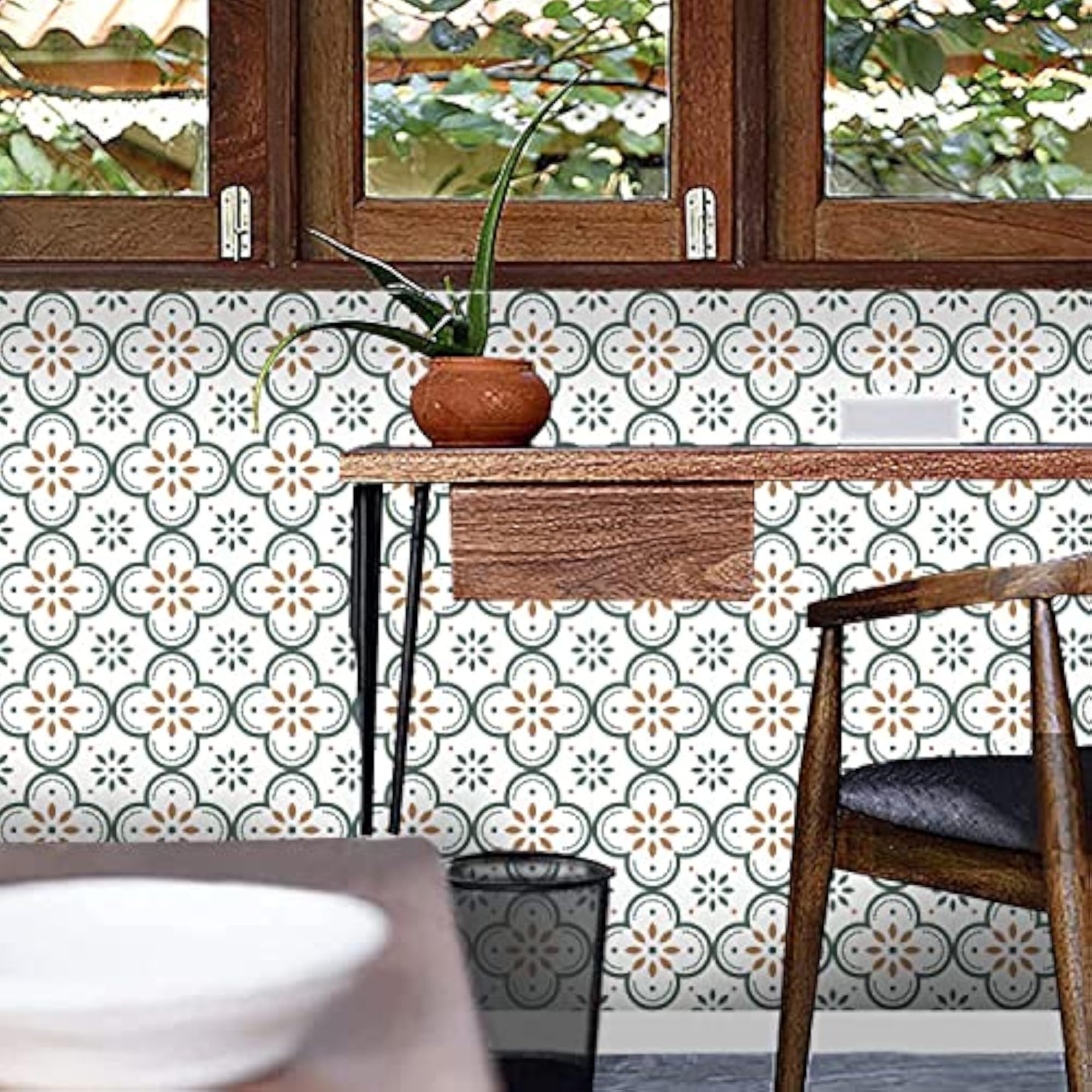 Moroccan Tile Stickers for Kitchen Backsplash & Bathroom