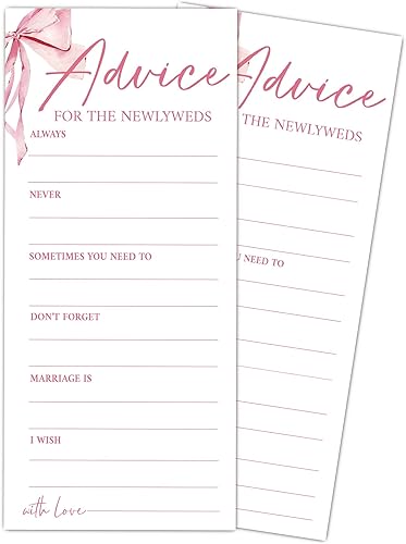 Miniatura 12 de Juegos de boda con lazo rosa, He Said She Said - Juegos de boda para 25 invitados, tarjetas de fiesta de compromiso, suministros de compromiso y