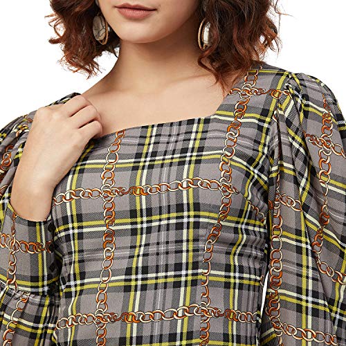 Image of Marie Claire Women's Polyester A-Line Midi Casual Dress