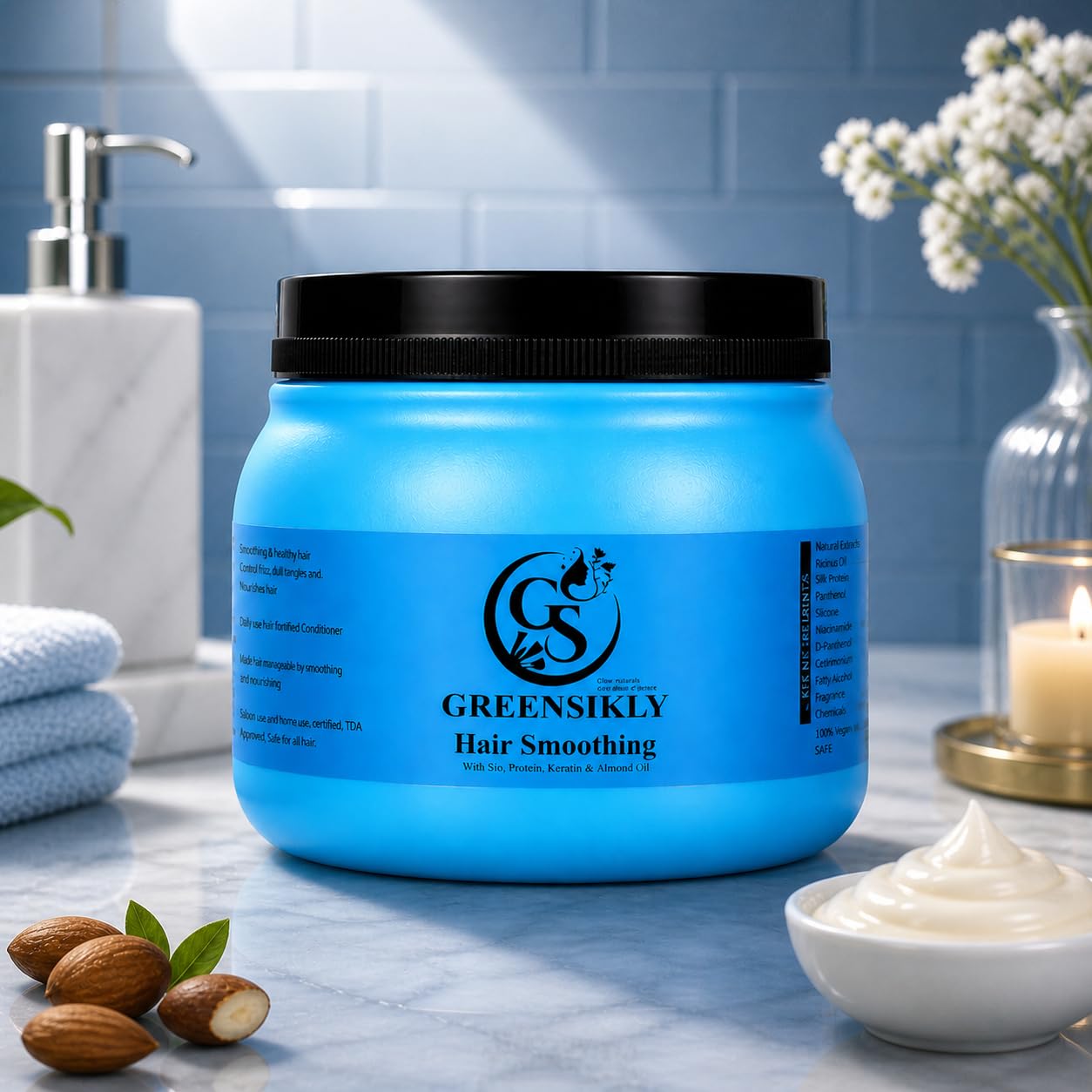 Hair Smoothing Conditioner Cream 490g |Deep Nourishing Hair Conditioner | For Dry & Damaged Hair-picture-22