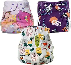 Fralda Ecológica Kit Degustação Básica Aurorinha Sustentável Tamanho Único 4kg/18kg