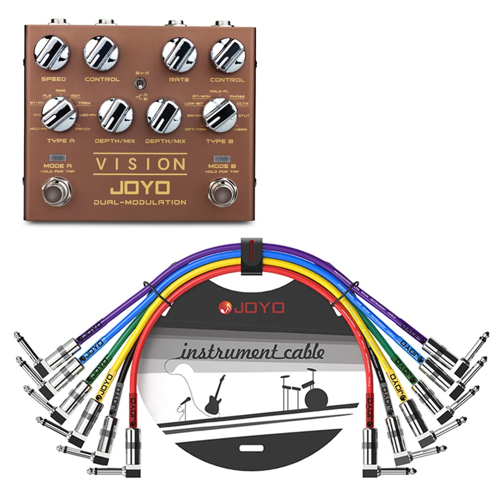 Amazon.com: JOYO R-09 VISION Modulation Multi Effects Pedal Bundle with ...