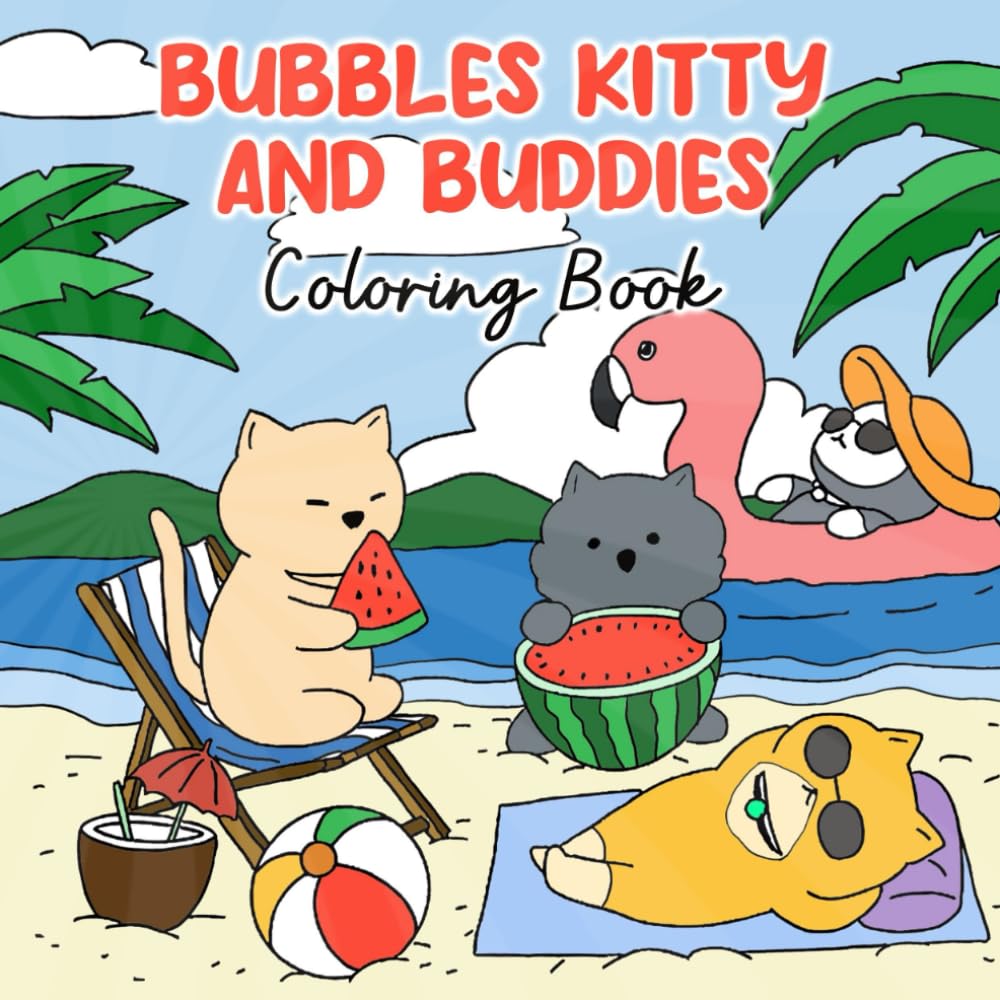 Bubbles Kitty And Buddies Coloring Book