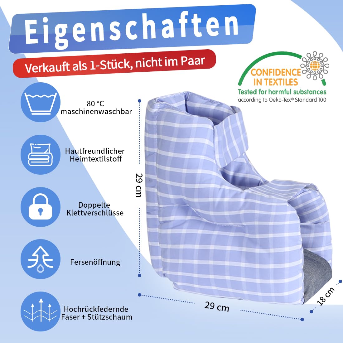 Protector de talón para cama, cojín para heridas, cojín para puntos de presión, cojín para los pies para pacientes postrados en cama, accesorios, cojín de tobillo, protector de talón para dolor