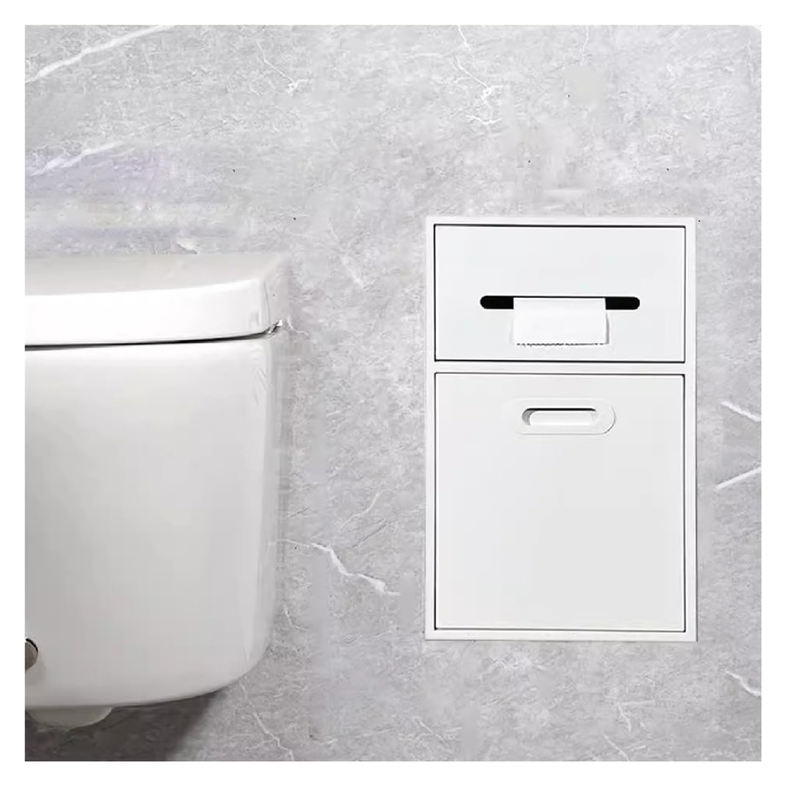 Niche de salle de bain étanche et encastrable avec porte-papier intégré
