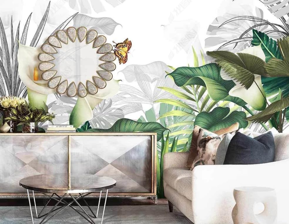 Papier peint intissé lotus lavable et résistant grand format