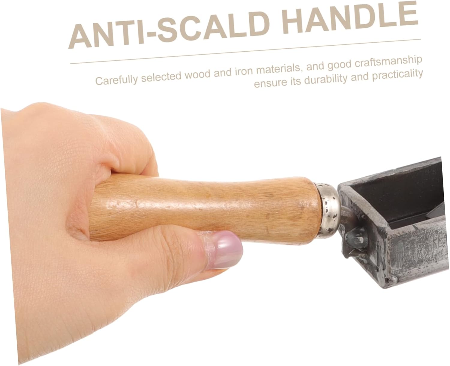 Wooden Handle Iron Ingot Mold Casting Mold for Melting Metal Wire Ingot DIY Molding Tool