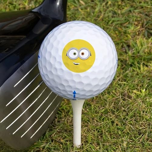 Miniatura 3 de GRAPHICS & MORE Minions Bob Face - Pelotas de golf novedosas, paquete de 3