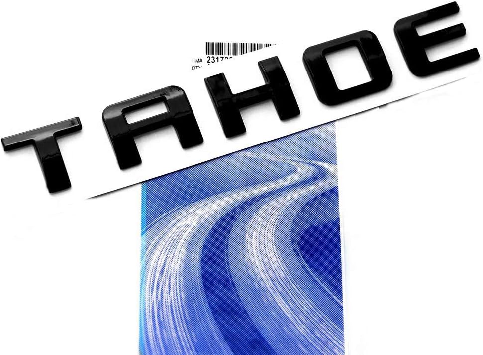 Yoaoo 3pack OEM Nameplate Emblem 3D Badge Replacement for Tahoe 1995-2020 Gloss Black