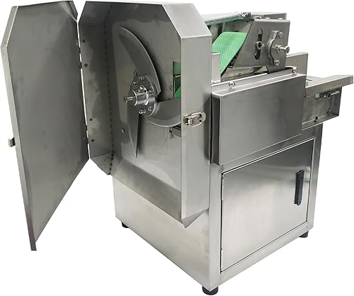 Miniatura 4 de INTSUPERMAI Cortadora de verduras eléctrica, 110V300W, corte de verduras 330.7-661.4 lbsH, Cuchilla y cuerpo de acero inoxidable, Longitud de corte