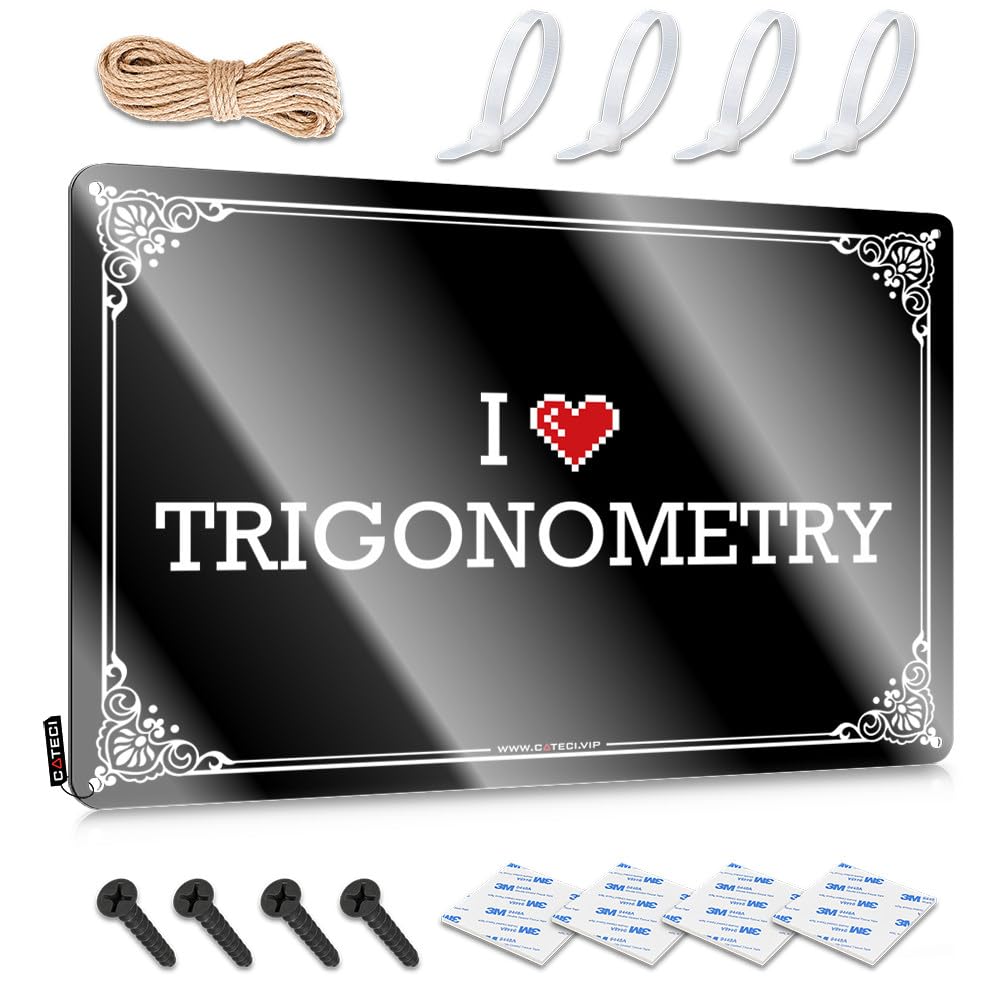 Decoration Necessities Vintage Wall Decor | I Love Trigonometry Sleek Decor For Kitchen Home Decoration(30X40CM)