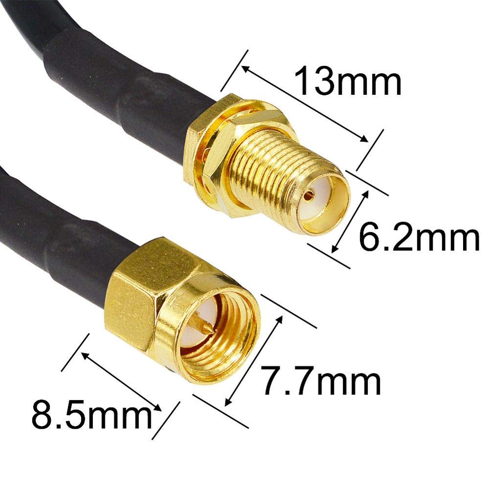 Câble De Câble SMA 10M À SMA Connecteur D'extension D'antenne Femelle RG58