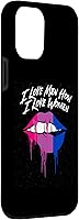 Vista 3 de iPhone 14 Pro Max I Love Men How I Love Women Bisexual LGBTQ Bi Pride Gay Case
