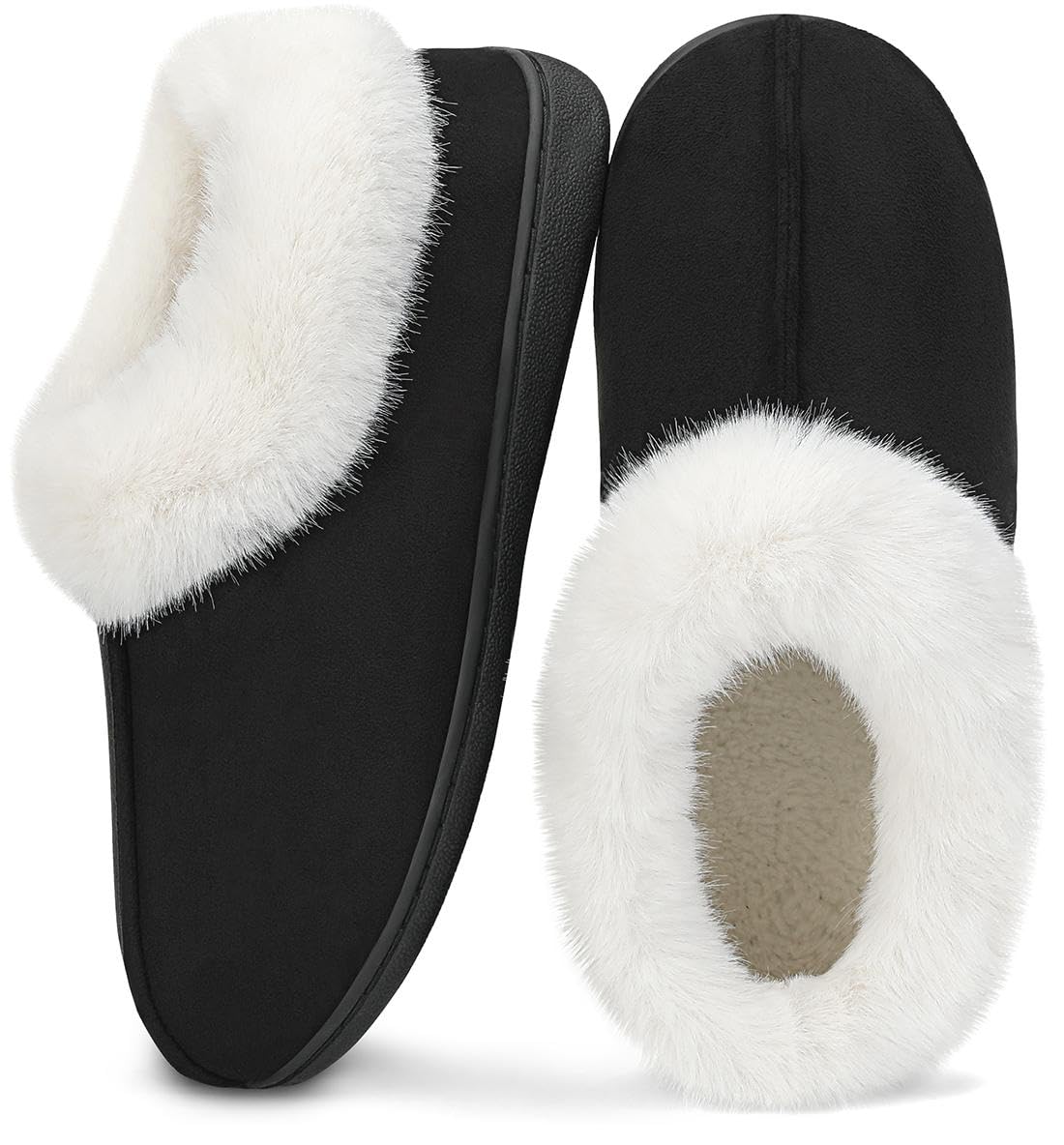 Mishansha Pantofole Inverno Calde in Memory Foam Ciabatte da Casa Comode Antiscivolo, Unisex-Adulto
