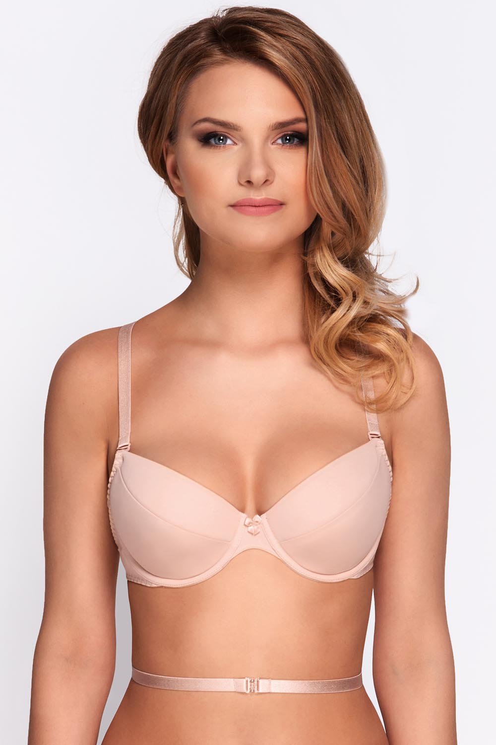 Vivisence Kate 1011 Sujetador Push-Up con Almohadillas Removibles para Mujeres Liso Tirantes Multiposición con Aros - Hecho En La UE