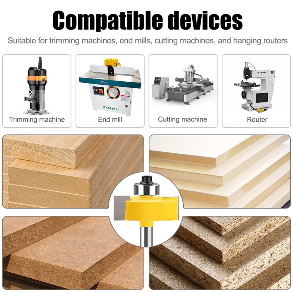 Testa di Fresatura per Incisione con Angoli Arrotondati, Macchina per Incisione, Cutter, Set di 24 Pezzi, Set di Punte per Router per Lavorazione del Legno, Kit con Punta In Carburo.