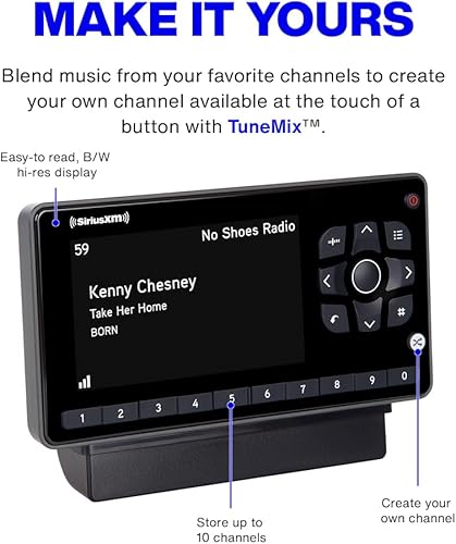 Miniatura 5 de SiriusXM SXEZR1V1 Onyx EZR Radio Satelital con Kit de Vehículo - Disfruta de SiriusXM en tu Sistema de Audio de Coche Existente y Más con Esta Radio