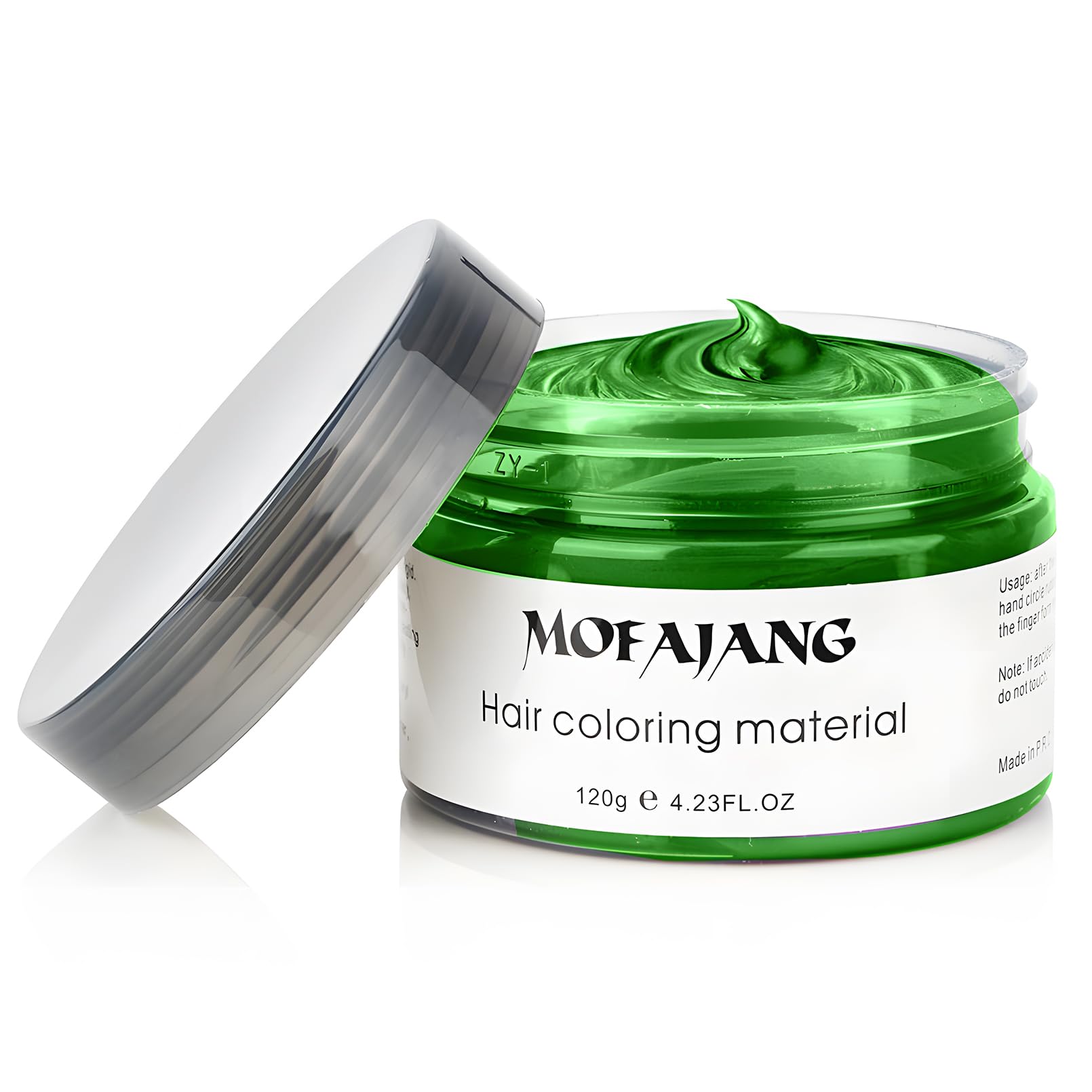 Green Temporary Hair Color Wax - SOVONCARE Washable Hair Dye for Men & Women, All-Day Hold Disposable Hair Styling Clays for Party, Cosplay & Daily 4.23 oz