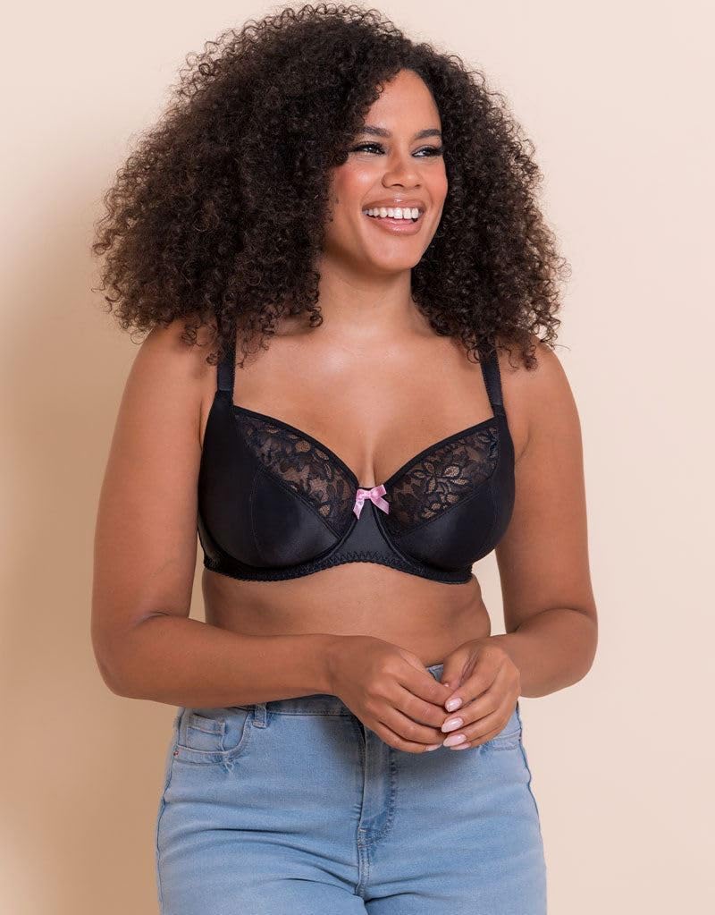 Curvy Kate Underwired Balcony Bra Spellbound Lace Womens Ladies Underwear Lingerie Black Cup Size 32HH