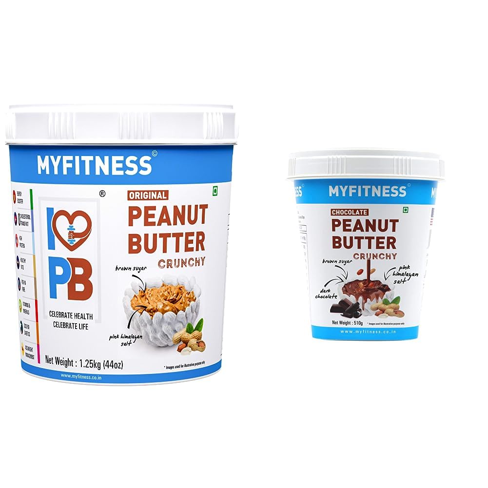 MYFITNESS Original Peanut Butter Crunchy 1250g 26g Protein Vegan