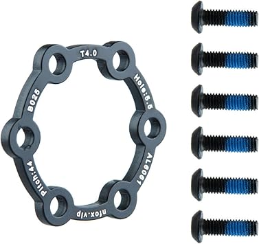 Aluminium Alloy 6 Hole Brake Disc with 6 Screws Electric Scooter Brake Disc Scooter Brake Disc Rotor Pad Easy to Use