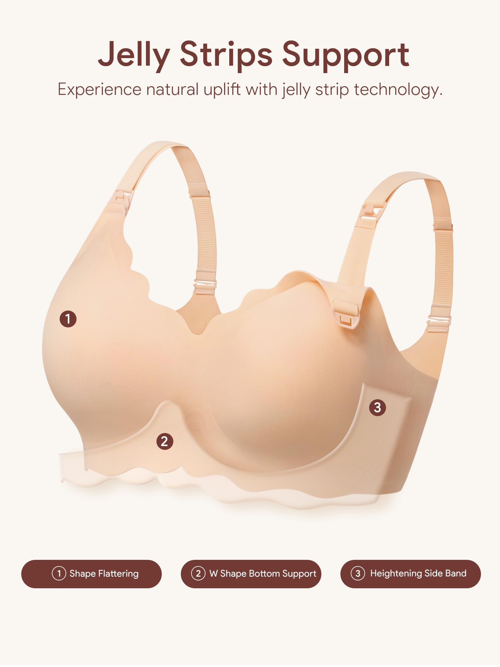 HBselect Schwangerschafts Still BH Nahtloser BH ohne Bügel Still-Bustier Seidig Nursing Bra Stillen und Schlaf Ohne Bügel für Damen