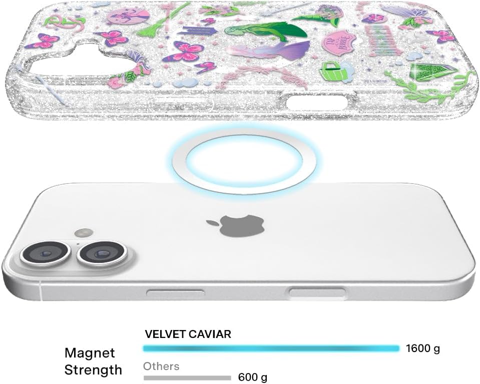 VELVET CAVIAR Case for iPhone 17 | Compatible with MagSafe | 10ft Drop Tested | Protective Phone Cases | Wicked for Good Glitter